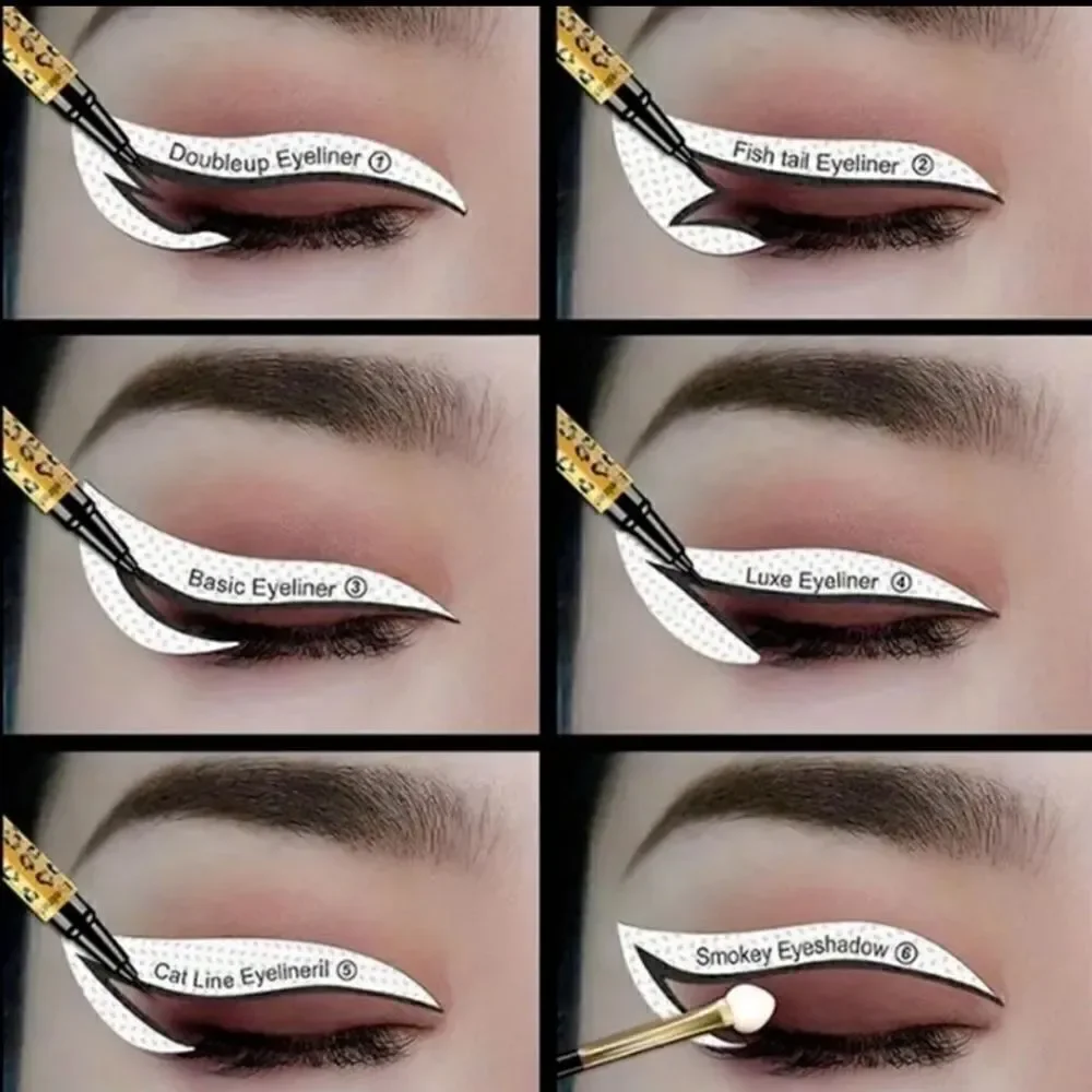 Precision Eyeliner & Eyeshadow Stencil Kit 2 Pack ( 24 stickers )
